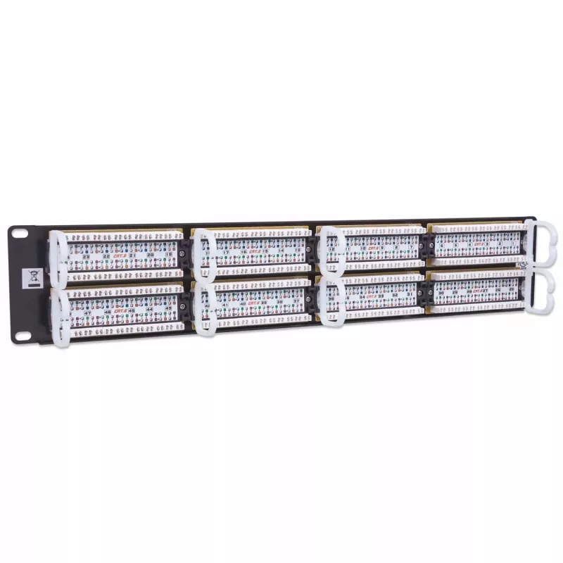 Intellinet patch panel, Cat6, UTP, 48-port, 2U, čierny