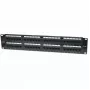 Intellinet patch panel, Cat5e, UTP, 48-port, 2U, čierny