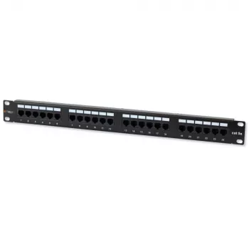 Techly patch panel UTP 24 portov RJ45 Cat.5E I-PP 24-RU-C5ET