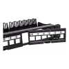 Techly modulárny patch panel 24 miest UTP s vyberateľnými modulmi 1HE čierny