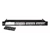Techly modulárny patch panel 24 miest UTP s vyberateľnými modulmi 1HE čierny