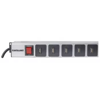 Jednotka rozvodu napájania Intellinet vertikálna racková montáž 16-port USB-A