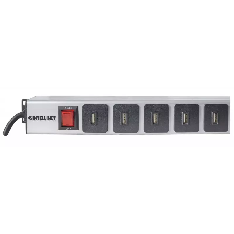 Jednotka rozvodu napájania Intellinet vertikálna racková montáž 16-port USB-A