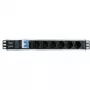 Techly I-CASE STRIP-16SH zásuvková lišta (PDU) 6 AC výstupov 1.5HE čierna, strieborná