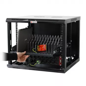Racková polica Techly I-CABINET-TRAY14BK čierna 4U 19