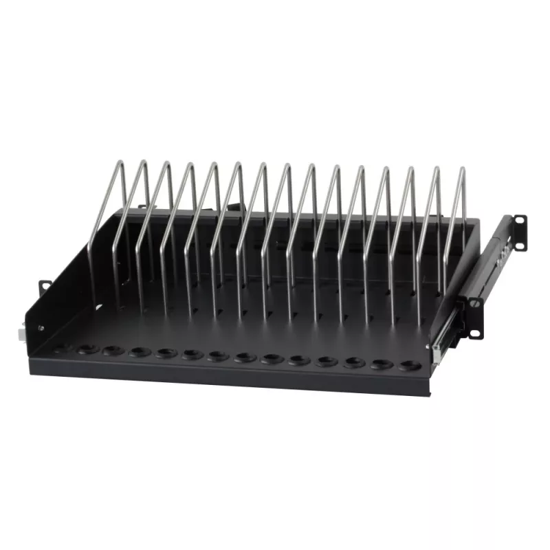 Racková polica Techly I-CABINET-TRAY14BK čierna 4U 19