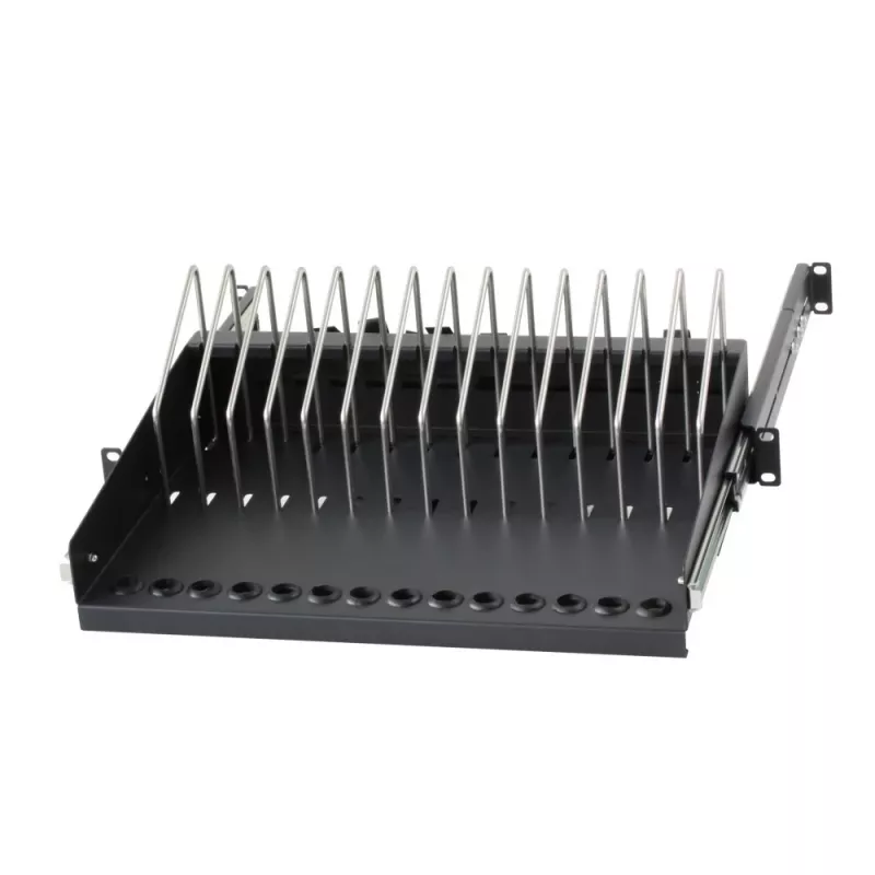 Racková polica Techly I-CABINET-TRAY14BK čierna 4U 19