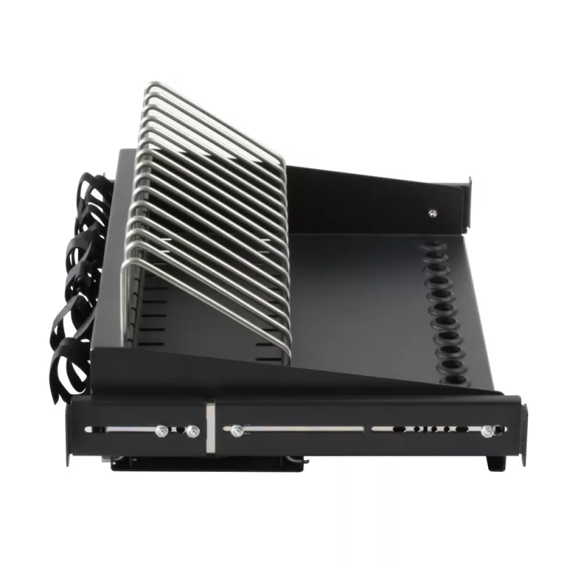 Racková polica Techly I-CABINET-TRAY14BK čierna 4U 19