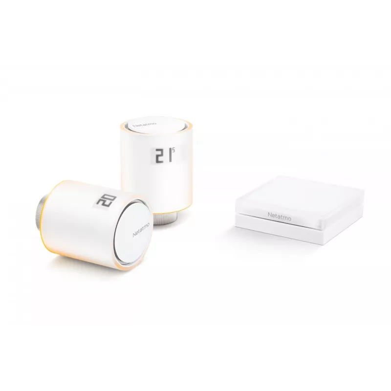 Netatmo Starter Pack - inteligentné termostatické hlavice, biela, 0 - 50 °C, 2400 MHz, 100 m, 5 - 30 °C, °C