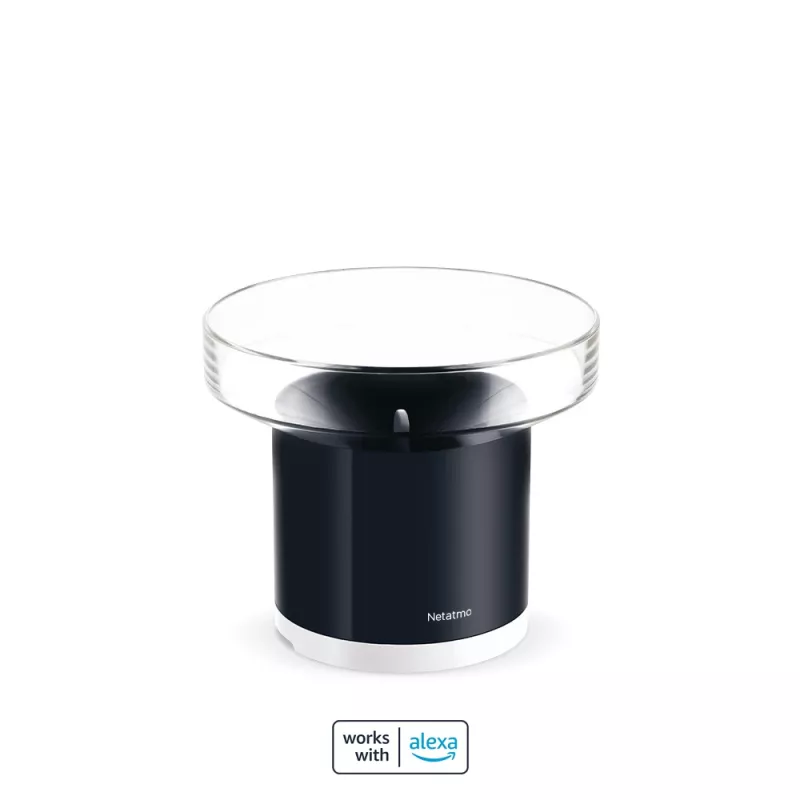 Netatmo inteligentný dážďomer, batéria, AAA, 1,5 V, 130 mm, 130 mm, 110 mm