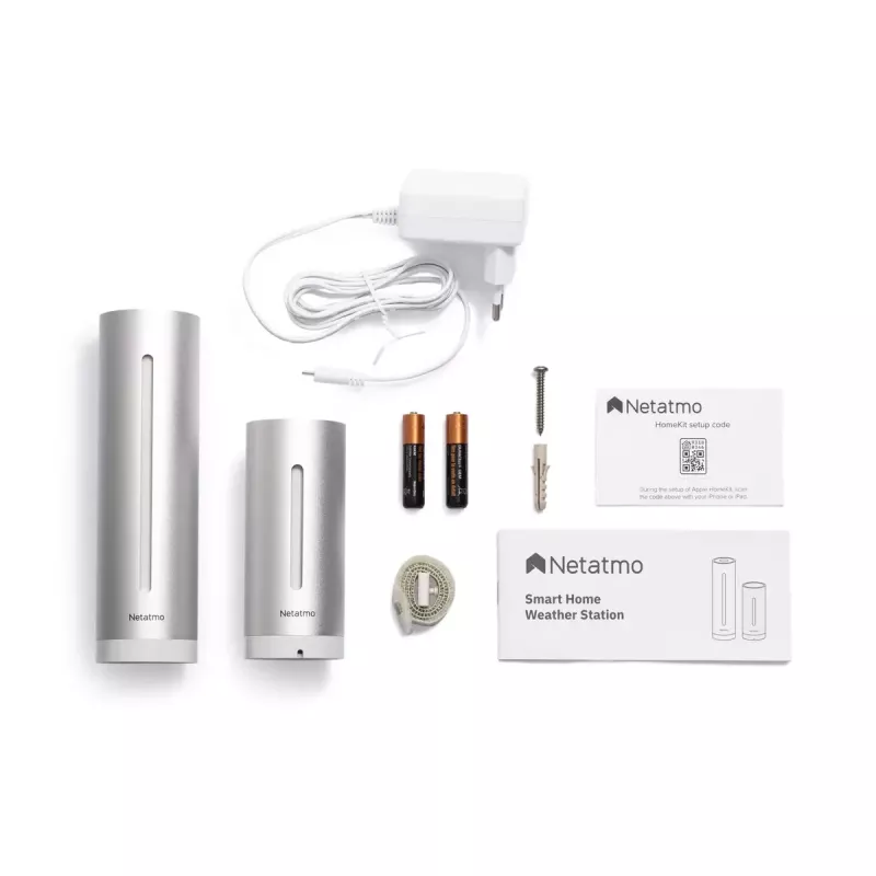Netatmo Rain Pack „inteligentná domáca meteorologická stanica + inteligentný dážďomer“