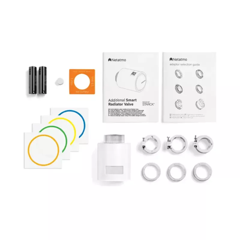 Netatmo Pack: inteligentný termostat + 3 dodatočné inteligentné termostatické hlavice