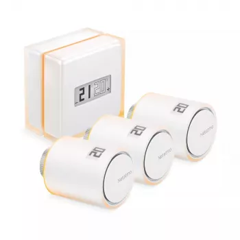 Netatmo Pack: inteligentný termostat + 3 dodatočné inteligentné termostatické hlavice