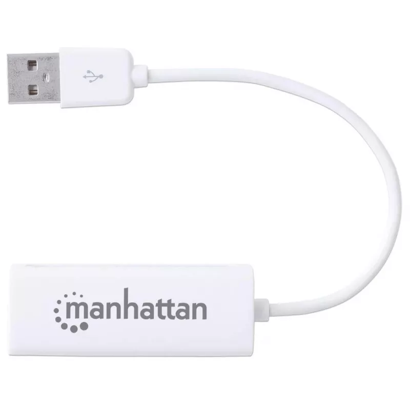 Manhattan 506731 adaptér USB 2.0 na Fast Ethernet, USB na RJ45, 10/100 Mb/s, biely