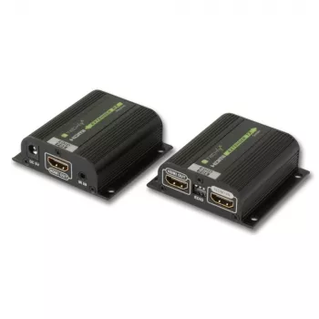 Techly IDATA EXT-E70POED AV extender AV vysielač a prijímač čierny