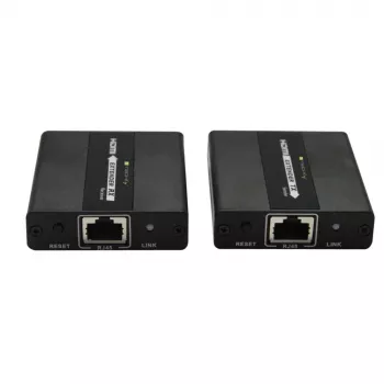 Techly IDATA EXT-E71 AV extender AV vysielač a prijímač čierny