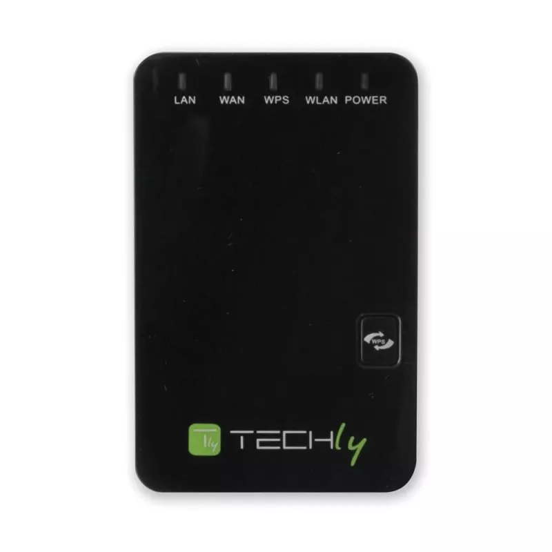 Techly I-WL-REPEATER2 (301078) bezdrôtový mini router / opakovač 300N do zásuvky, Wi-Fi 4 (802.11n), 2,4 GHz, 300 Mb/s