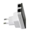 Techly I-WL-REPEATER2 (301078) bezdrôtový mini router / opakovač 300N do zásuvky, Wi-Fi 4 (802.11n), 2,4 GHz, 300 Mb/s