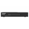 QNAP QSW-1108-8T-R2 nespravovaný sieťový prepínač, 8x 2,5GbE RJ45 (10/100/1000/2500 Mb/s), stolný, bez ventilátora, čierno-sivý