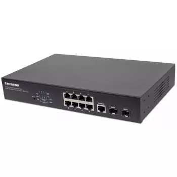 Upravovaný switch Intellinet 8-portový Gigabit Ethernet PoE+ s 2 SFP portmi