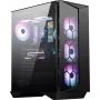 MSI MPG GUNGNIR 110R Mid Tower herná počítačová skriňa čierna, USB 3.2 Gen2 Type C, 4x 120mm ARGB ventilátor, Mystic Light Sync, 1 to 6 ARGB Control board, 2x tvrdené sklo panely, ATX, mATX, mini-ITX