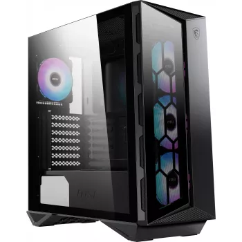 MSI MPG GUNGNIR 110R Mid Tower herná počítačová skriňa čierna, USB 3.2 Gen2 Type C, 4x 120mm ARGB ventilátor, Mystic Light Sync, 1 to 6 ARGB Control board, 2x tvrdené sklo panely, ATX, mATX, mini-ITX