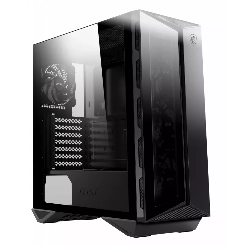 MSI MPG GUNGNIR 110R Mid Tower herná počítačová skriňa čierna, USB 3.2 Gen2 Type C, 4x 120mm ARGB ventilátor, Mystic Light Sync, 1 to 6 ARGB Control board, 2x tvrdené sklo panely, ATX, mATX, mini-ITX