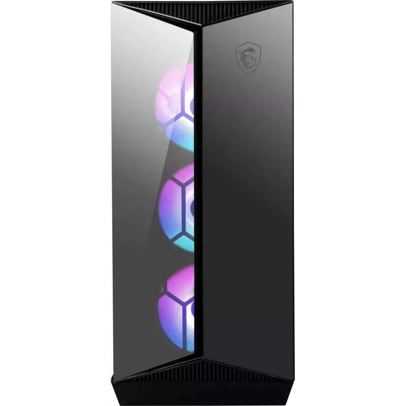 MSI MPG GUNGNIR 110R Mid Tower herná počítačová skriňa čierna, USB 3.2 Gen2 Type C, 4x 120mm ARGB ventilátor, Mystic Light Sync, 1 to 6 ARGB Control board, 2x tvrdené sklo panely, ATX, mATX, mini-ITX