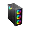 PC skriňa SAVIO Prime X1 ARGB sklo Midi Tower čierna – tvrdené sklo, ARGB ventilátor, podpora micro ATX/ATX