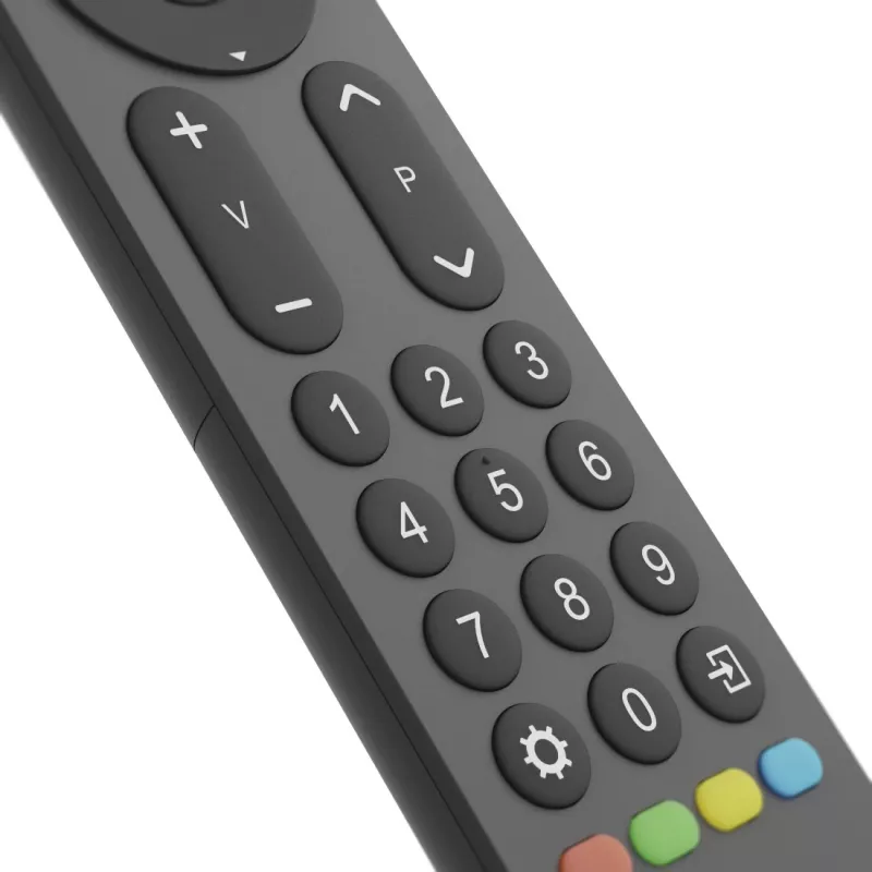 Hama 00221056 univerzálny diaľkový ovládač na televízor 2v1, IR, veľké tlačidlá, učiaci sa, čierny