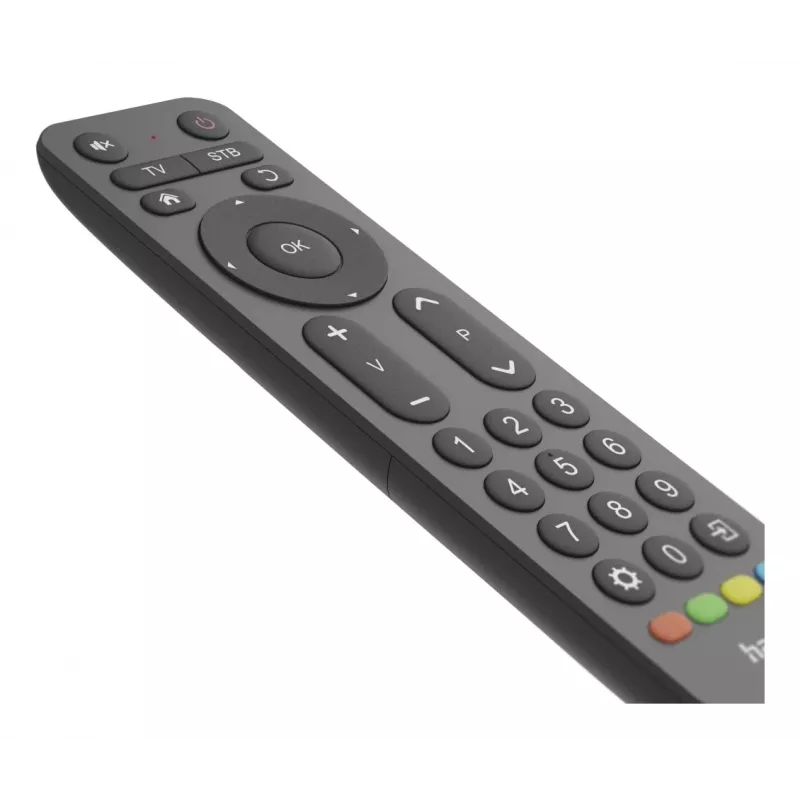 Hama 00221056 univerzálny diaľkový ovládač na televízor 2v1, IR, veľké tlačidlá, učiaci sa, čierny