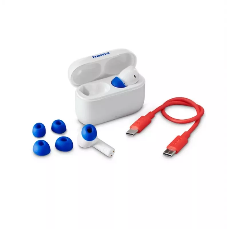 Bezdrôtové slúchadlá do uší Hama Passion Clear II True Wireless s ANC, biele (00184179)