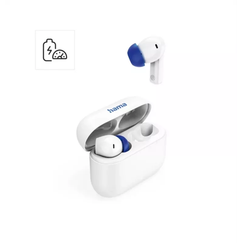 Bezdrôtové slúchadlá do uší Hama Passion Clear II True Wireless s ANC, biele (00184179)