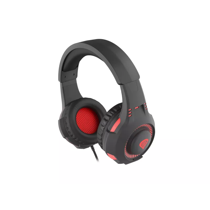 GENESIS Radon 210 headset káblový herný headset s hlavovým mostom USB Type-A čierny, červený
