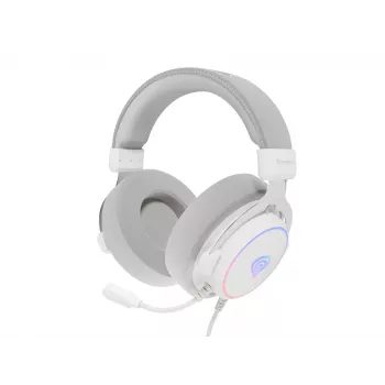 GENESIS Neon 764 headset káblový herný headset s hlavovým mostom USB Type-A biely