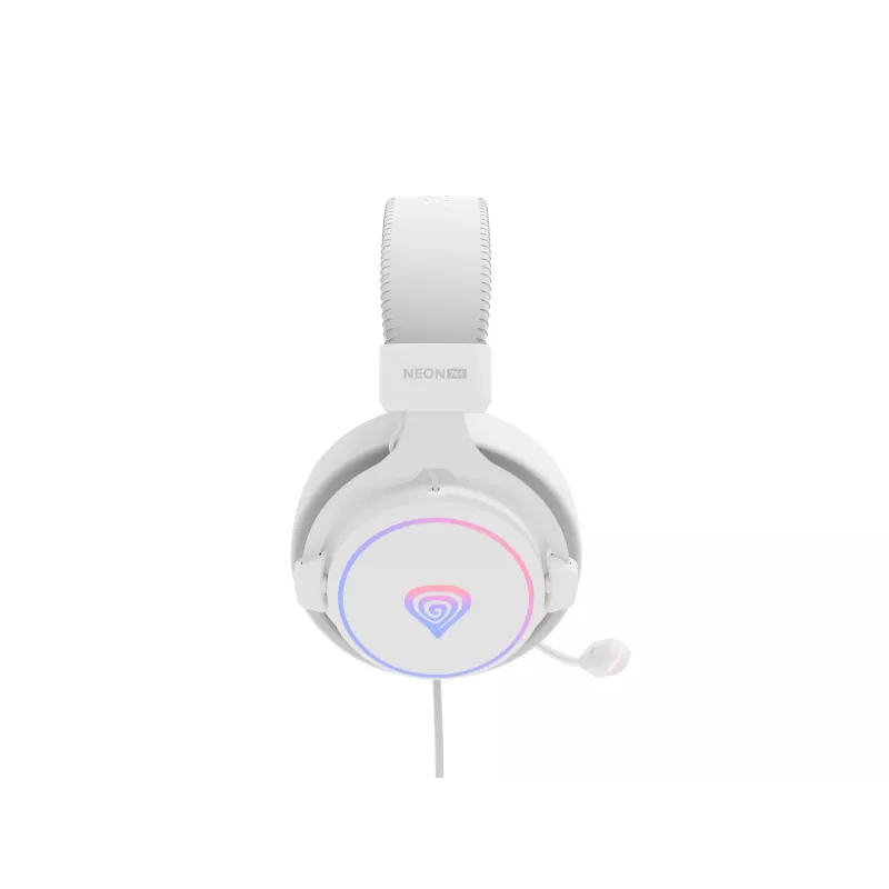 GENESIS Neon 764 headset káblový herný headset s hlavovým mostom USB Type-A biely