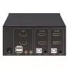 KVM prepínač Manhattan 2-portový 4K HDMI USB audio ovládanie 2 počítačov