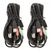 KVM prepínač Manhattan 2-portový 4K HDMI USB audio ovládanie 2 počítačov