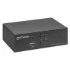 Prepínač KVM Manhattan 153546, 2-portový DisplayPort/USB 2.0, 4K@60Hz, zvuk, 2 káble po 1,8 m