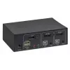 Prepínač KVM Manhattan 153546, 2-portový DisplayPort/USB 2.0, 4K@60Hz, zvuk, 2 káble po 1,8 m