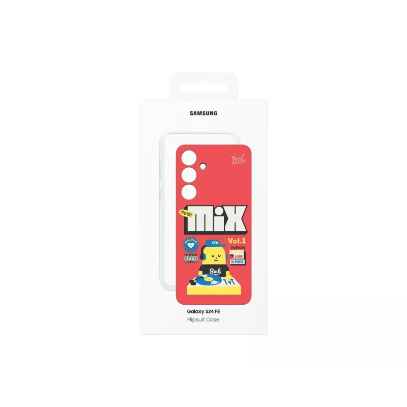 Kryt Samsung Sticky Monster Lab Flipsuit Case pre S24 FE červený