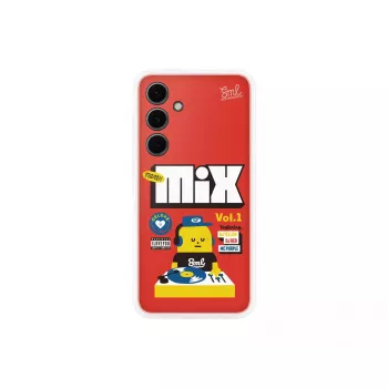 Kryt Samsung Sticky Monster Lab Flipsuit Case pre S24 FE červený