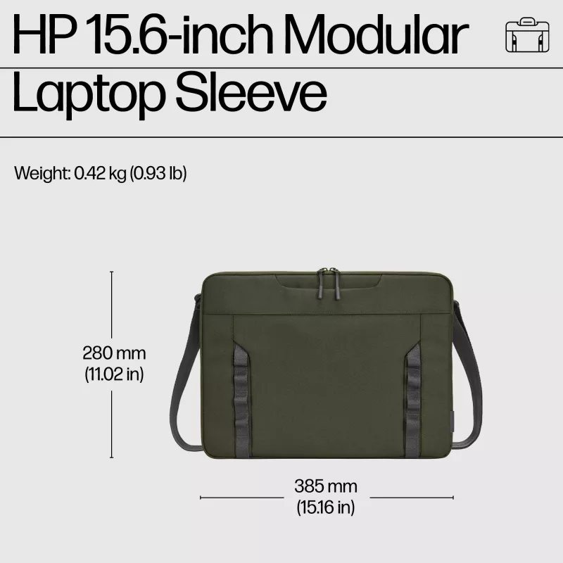 HP 15,6-palcová modulárna taška na notebook, puzdro, 39,6 cm (15,6 palca), 420 g