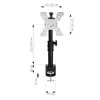 Techly ICA-LCD 500BK stolový držiak monitora 13–30 palcov (76,2 cm), do 15 kg, VESA 75x75/100x100, čierny