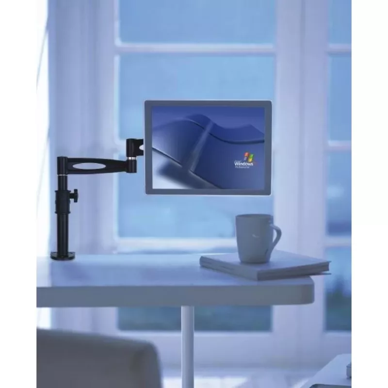 Techy 13-27 palcov stolový stojan pre monitor stredné rameno naklápacie ICA-LCD 501BK