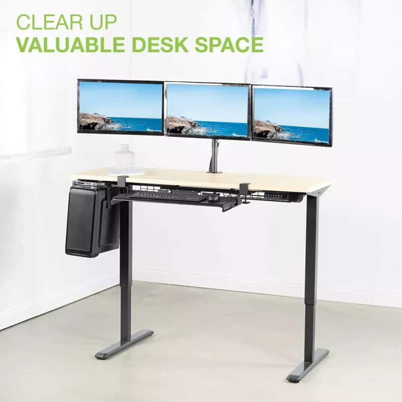 Techly 13-24 palcov stolový stojan pre 3 monitory so svorkou ICA-LCD 482-T
