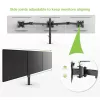 Techly 13-24 palcov stolový stojan pre 3 monitory so svorkou ICA-LCD 482-T