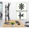 Techly ICA-LCD 2520V držiak monitora / podstavec 68.6 cm (27 palcov) na stôl čierny