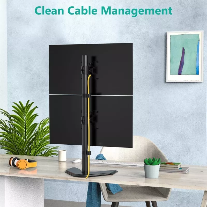 Techly ICA-LCD 2520V držiak monitora / podstavec 68.6 cm (27 palcov) na stôl čierny