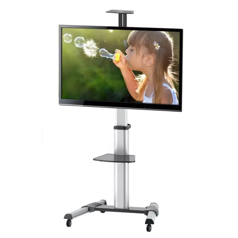 Techly podlahový stojan pojazdný vozík pre LCD / LED / Plasma 37-70 s policou ” ICA-TR15